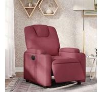 vidaXL Fauteuil réglable électrique tissu bordeaux Rouge G