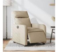 VidaXL Fauteuil inclinable électrique - Crème