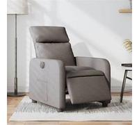 VIDAXL Fauteuil inclinable électrique - Taupe tissu