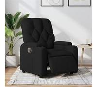 vidaXL Fauteuil inclinable électrique Noir Tissu