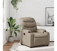 vidaXL Fauteuil inclinable Cappuccino Similicuir