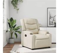 vidaXL Fauteuil inclinable manuel - Crème