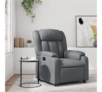 vidaXL Fauteuil réglable similicuir gris Gris G
