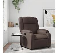 vidaXL Fauteuil inclinable Similicuir Marron