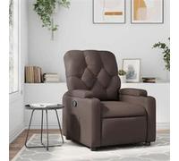 vidaXL Fauteuil inclinable Marron Similicuir