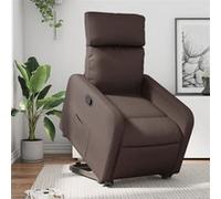 vidaXL Fauteuil inclinable - Similicuir marron