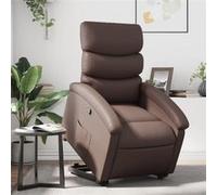 vidaXL fauteuil réglable similicuir marron Marron G