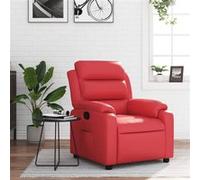 vidaXL Fauteuil réglable similicuir rouge Rouge G