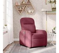 vidaXL Fauteuil inclinable Rouge bordeaux Tissu