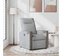 vidaXL Fauteuil réglable tissu gris clair Gris clair G