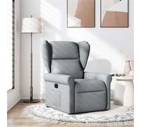 vidaXL Fauteuil inclinable - Gris clair