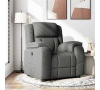 vidaXL Fauteuil inclinable pour personnes âgées Tissu gris foncé