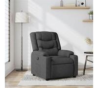 vidaXL Fauteuil réglable tissu gris foncé Gris G