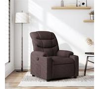 vidaXL Fauteuil inclinable Marron foncé Tissu