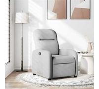 vidaXL Fauteuil inclinable Gris Nuage Tissu
