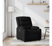 vidaXL Fauteuil réglable tissunoir Noir G