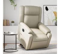 vidaXL Fauteuil relax - Crème