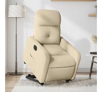vidaXL Fauteuil Relax - Crème Tissu
