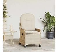 vidaXL Fauteuil Relax en Rotin PE Beige