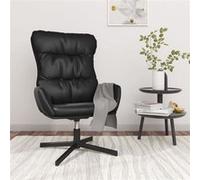 Fauteuil relax similicuir noir