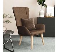 Fauteuil relax tissu bruin