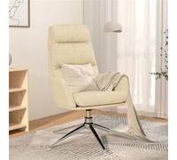 Vidaxl Chaise De Relaxation Crème Tissu