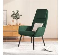 vidaXL Chaise de relaxation - Vert foncé