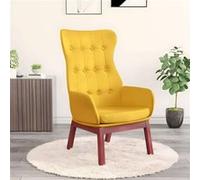 vidaXL Fauteuil relax tissu jaune moutarde jaune G