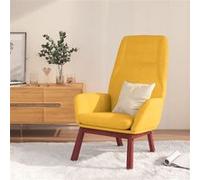 Vidaxl Chaise De Relaxation Jaune Moutarde Tissu Jaune
