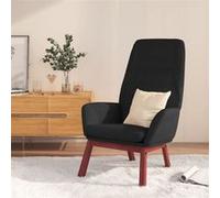 vidaXL Fauteuil relax tissu noir Noir G