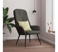 vidaXL Chaise de relaxation - Gris foncé