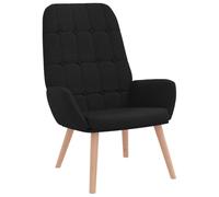 vidaXL Fauteuil Relaxant en Tissu Noir