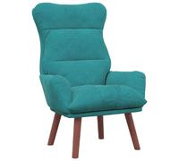 Vidaxl Fauteuil Relaxant En Velours Turquoise Bleu
