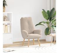 vidaXL Fauteuil relaxant Grise clair en tissu effet laine bou