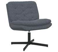 vidaXL Fauteuil relaxant pivotant Gris foncé 63 x 75 x 76 cm Velours