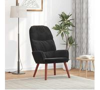 vidaXL Fauteuil relaxant velours noir 4102616