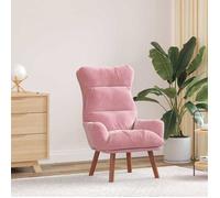 Vidaxl Fauteuil Relaxant En Velours Rose Rose