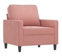 vidaXL Fauteuil Rose 60 cm Velours Rose G