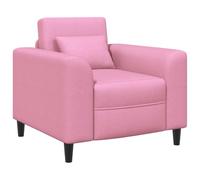 vidaXL Fauteuil Rose Tissu, Fauteuil Moderne, Assise Confortable pour Chambre, Salon, Coussin en Mousse pour Un déco stylé