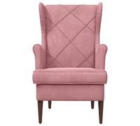 vidaXL fauteuil Rose Velours