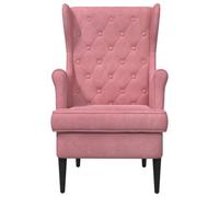 vidaXL fauteuil Rose Velours