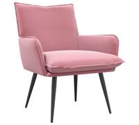 vidaXL Fauteuil Rose Velours