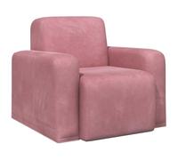vidaXL Fauteuil Rose Velours (V), Fauteuil en Velours Moderne, Assise Chic pour Salon, Chambre, Coussin Confortable, Design stylé