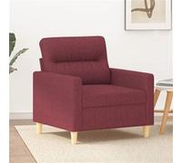 vidaXL Fauteuil Rouge bordeaux 60 cm Tissu Rouge G