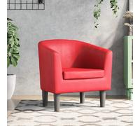 VIDAXL Fauteuil - Rouge similicuir