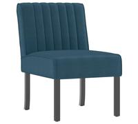 vidaXL Fauteuil sans accoudoirs 352450 velours bleu