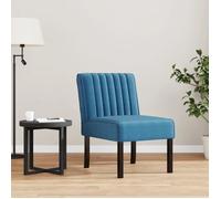 vidaXL Fauteuil sans accoudoirs 352450 velours bleu