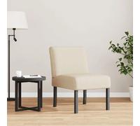 Vidaxl fauteuil sans accoudoirs crème tissu