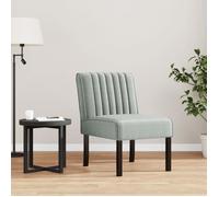 vidaXL Fauteuil 352451 sans accoudoirs en velours gris clair (Gris G)