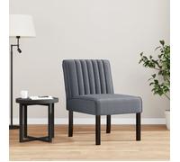 Fauteuil sans accoudoirs gris foncé velours